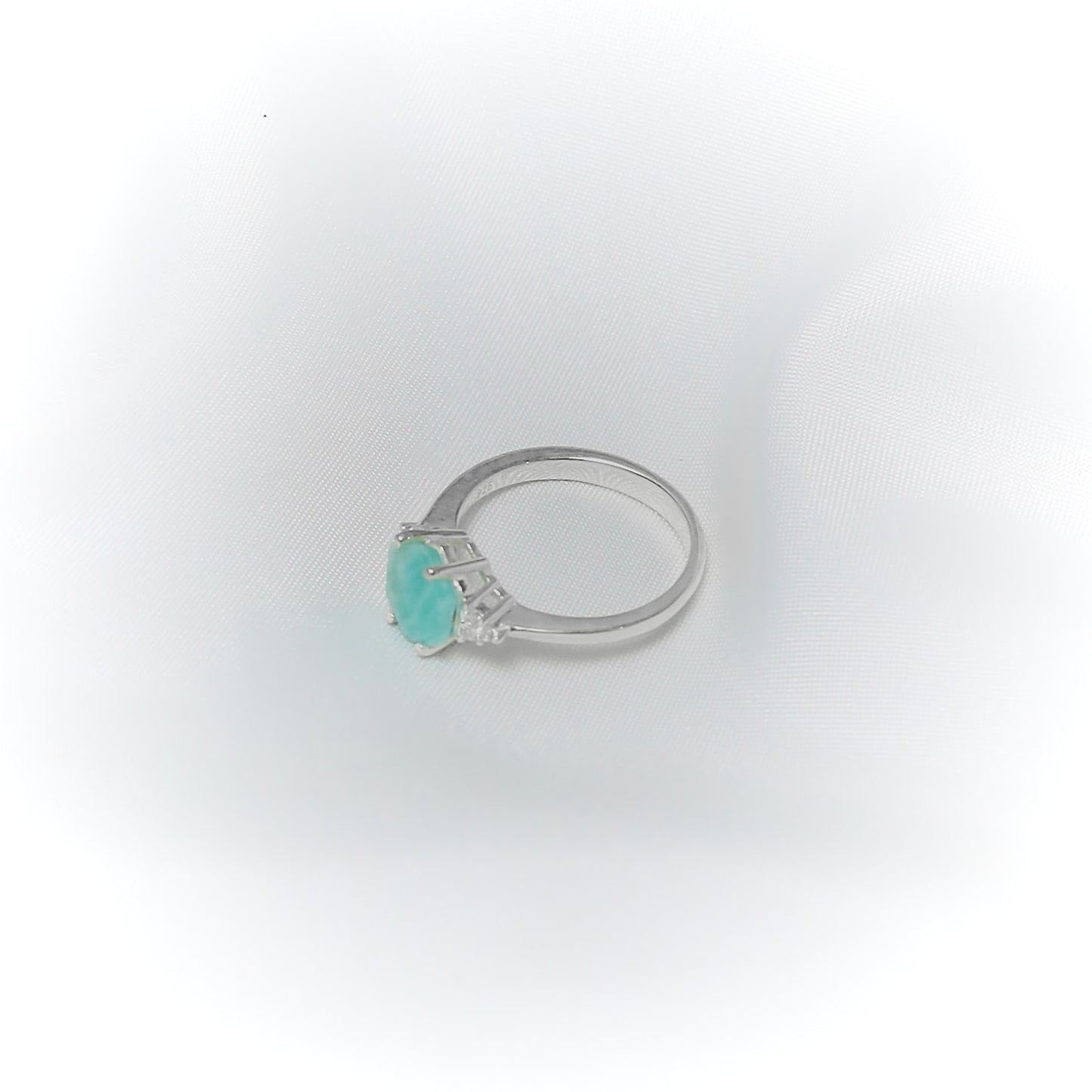 Ocean’s Whisper – Ethically Sourced Larimar Ring