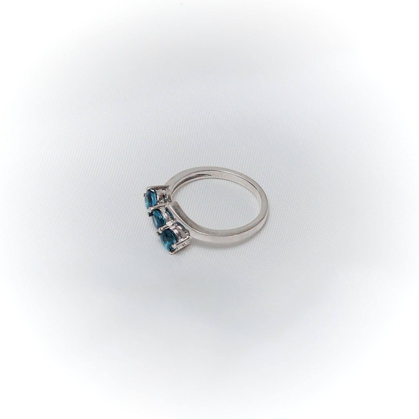 Equilibrium – Asymmetrical Blue Topaz Liberation Ring