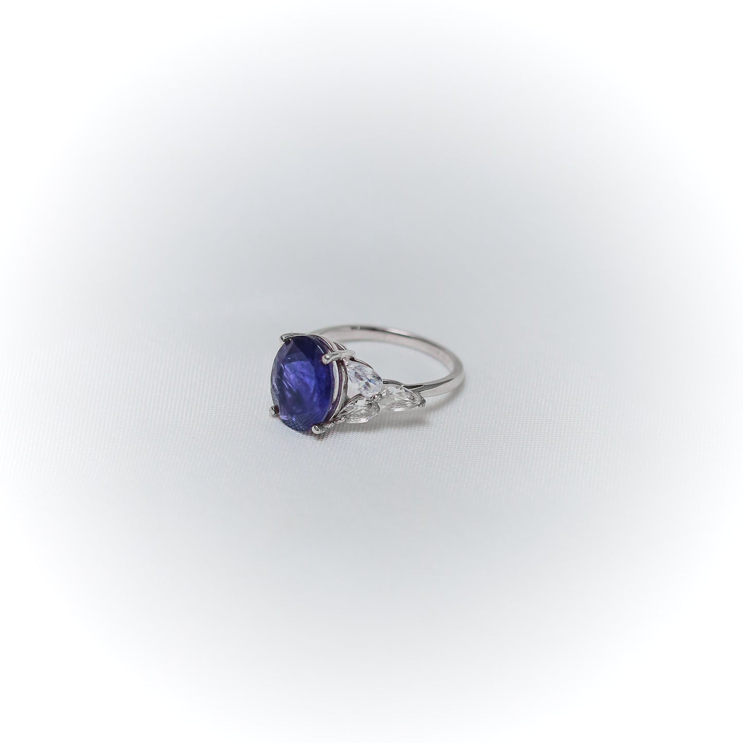 Midnight Majesty – Natural Iolite Ring