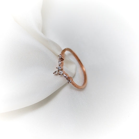 Celestial Crown – Diamond Accent Tiara Ring