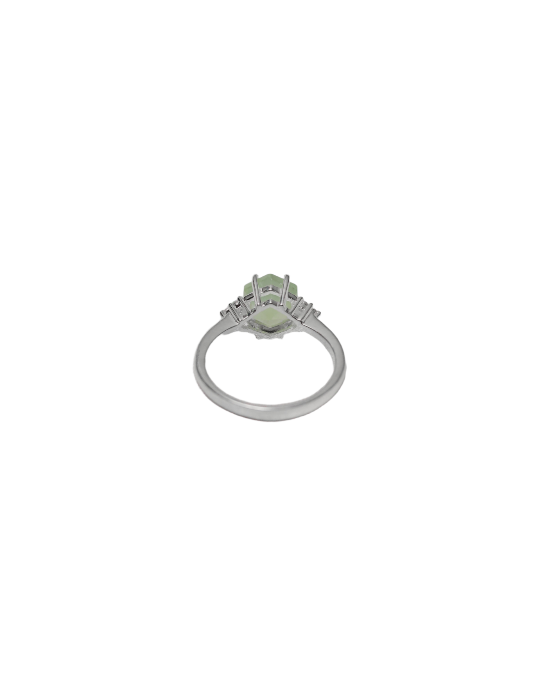 Ethereal Glow โ Green Chalcedony Elegance Ring
