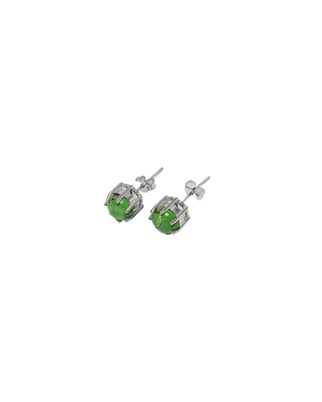Enlightened Aura - Luxe Lime Gem Studs for the Visionary Soul