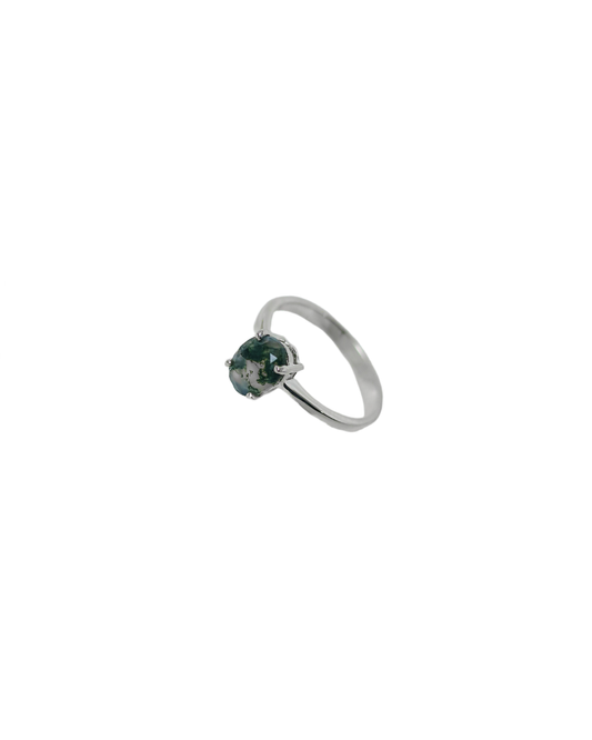 Enchanted Earth – Moss Agate Ring