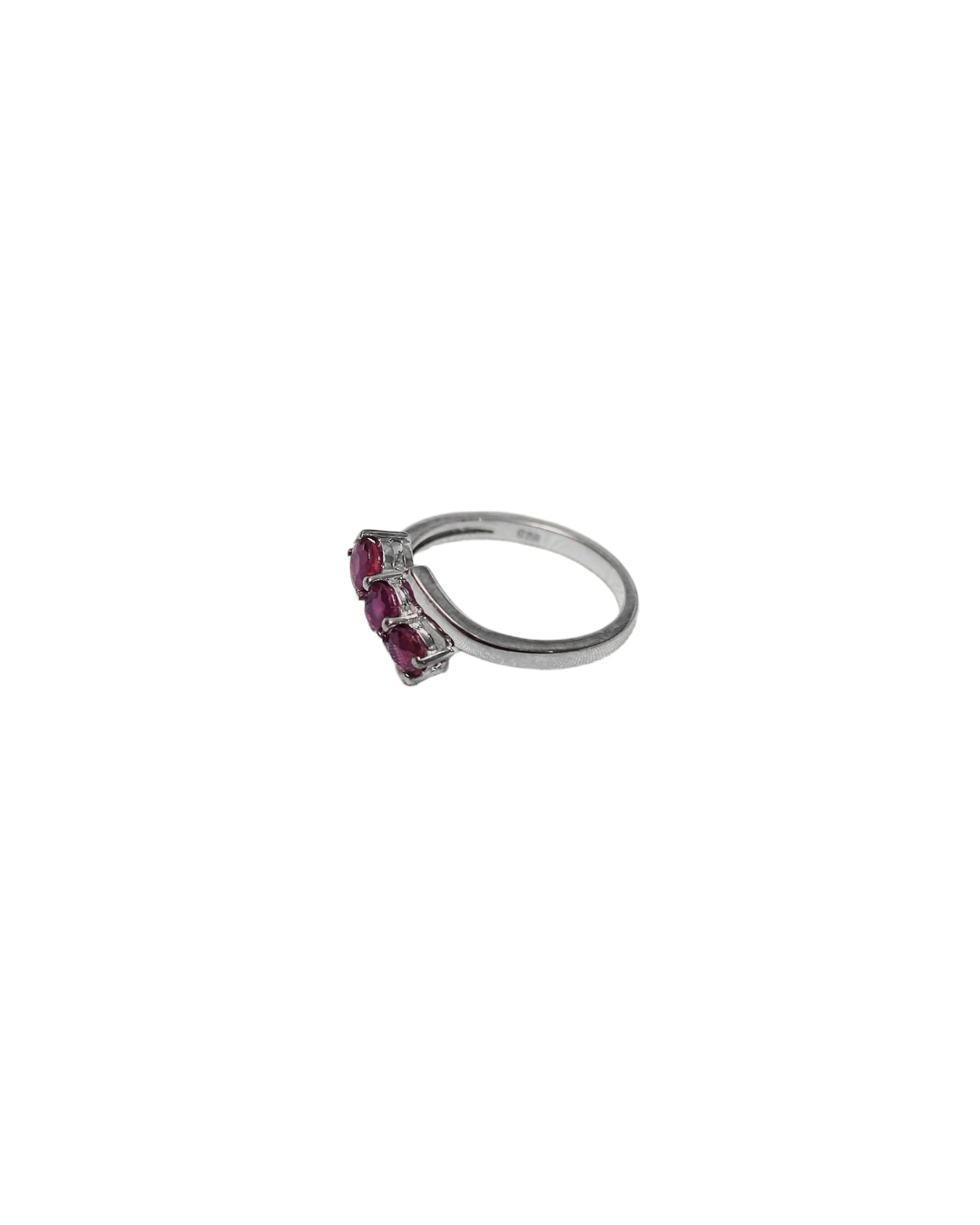 Crimson Embrace – Triple Ruby Wrap Ring