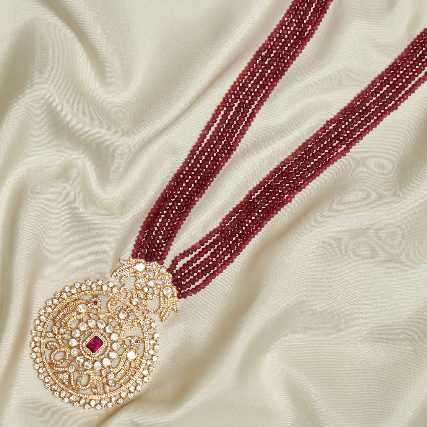 Traditional Gold Finish Designer Necklace for Women