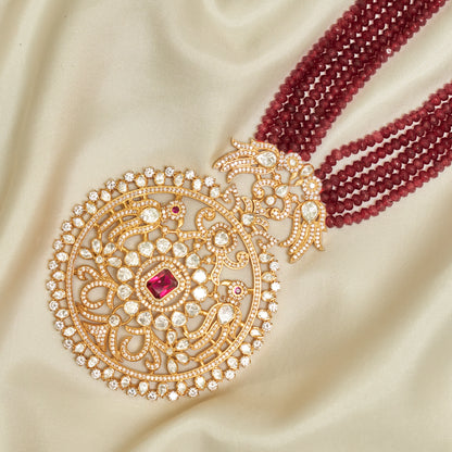 Traditional Gold Finish Designer Necklace for Women
