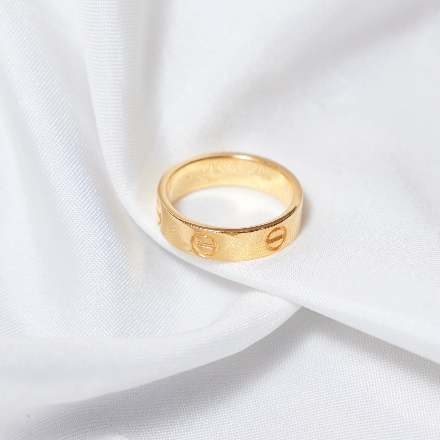 Designer Adjustable Gold Ring with Crystal Detailing for Women