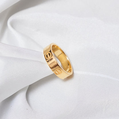 Designer Adjustable Gold Ring with Crystal Detailing for Women