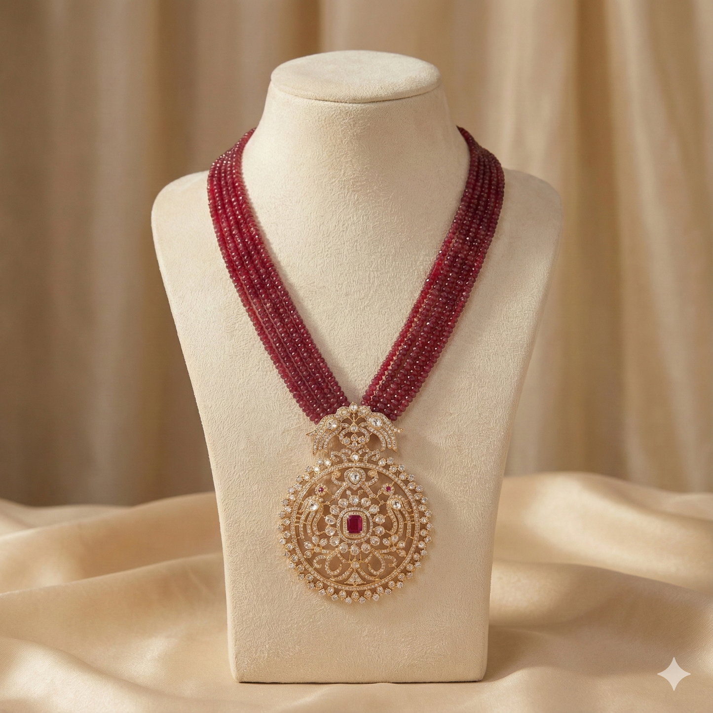 Traditional Gold Finish Designer Necklace for Women