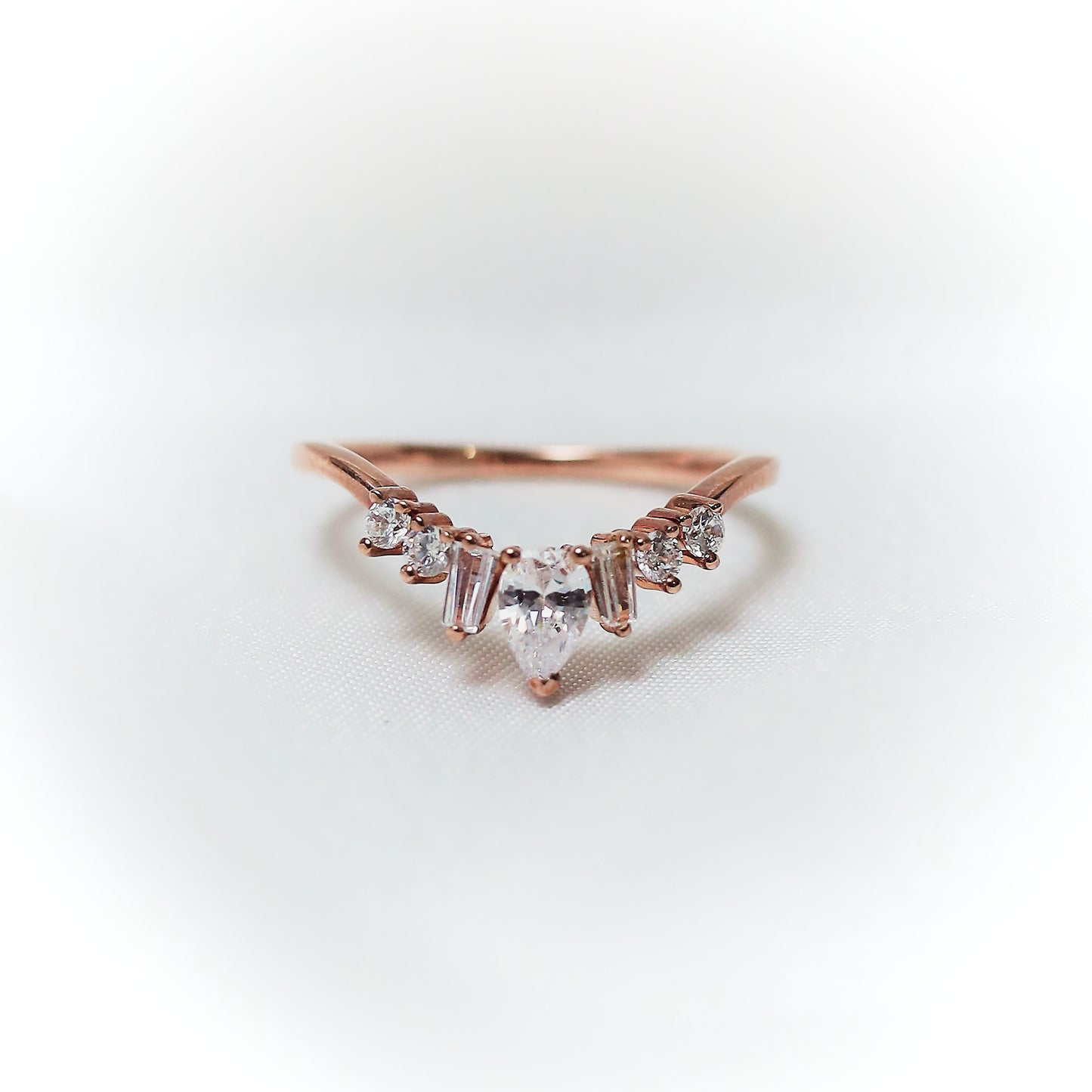Elysian Heart: The Rose Gold Empress Ring