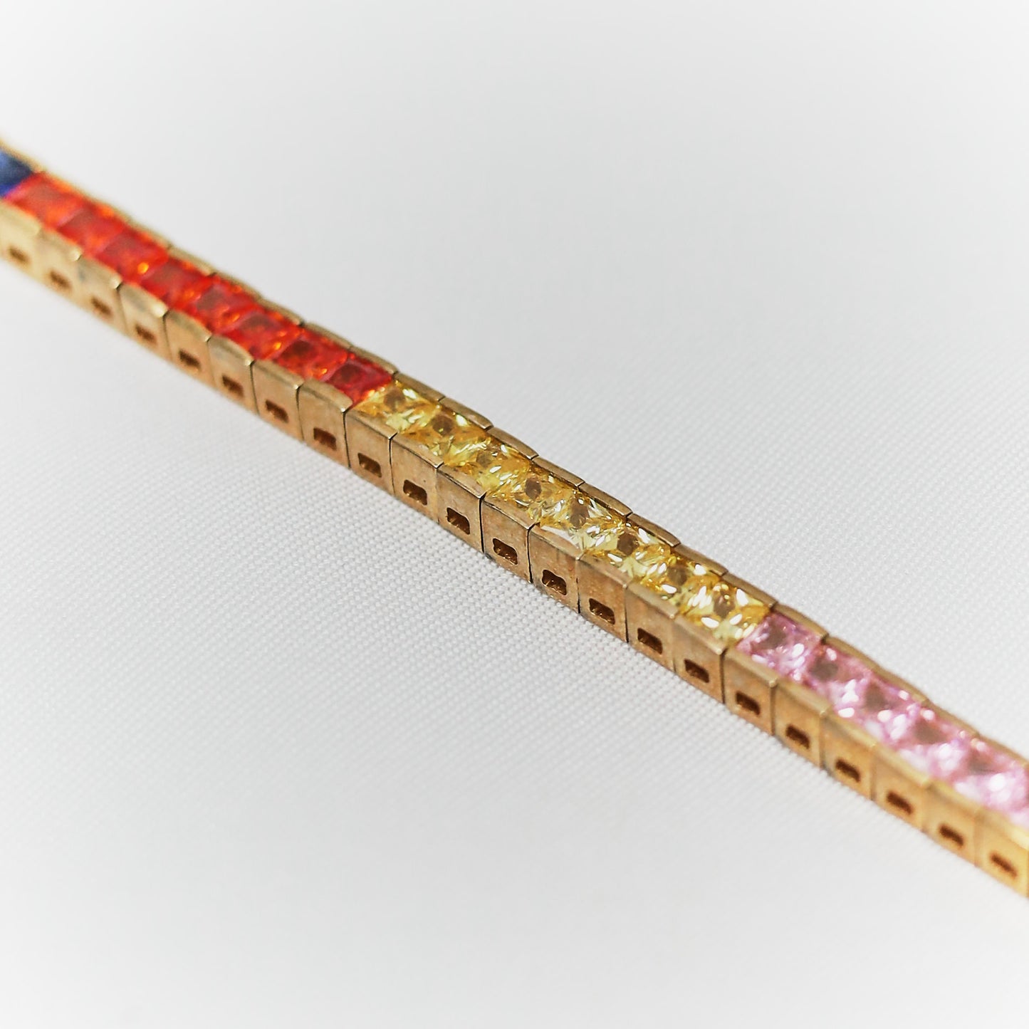 Multicolor Crystal Tennis Bracelet