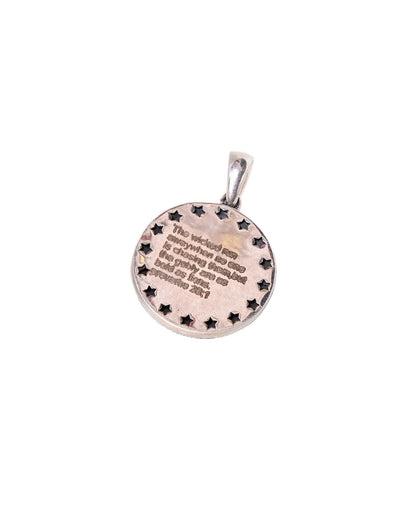 Regal Lion Silver Medallion Pendant