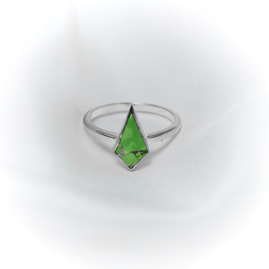 Eco-Warrior’s Emblem – Ethical Green Turquoise Ring