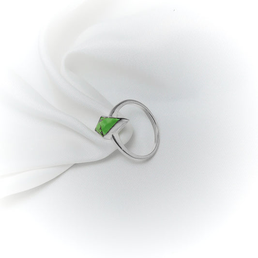 Eco-Warrior’s Emblem – Ethical Green Turquoise Ring