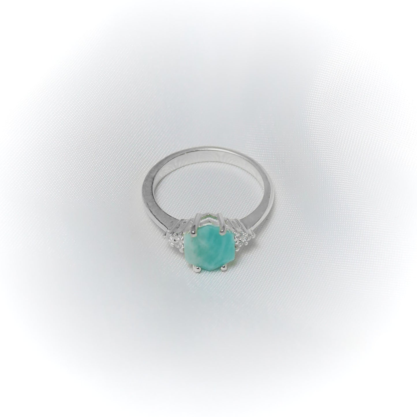 Ocean’s Whisper – Ethically Sourced Larimar Ring