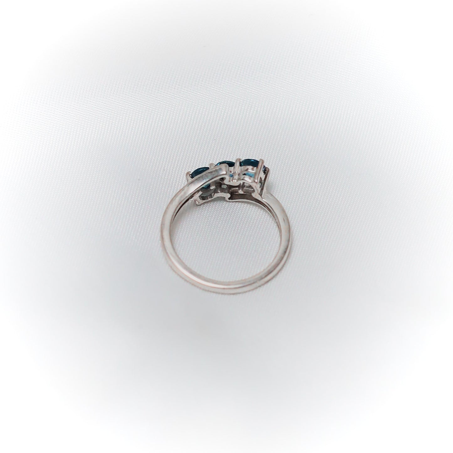 Equilibrium – Asymmetrical Blue Topaz Liberation Ring