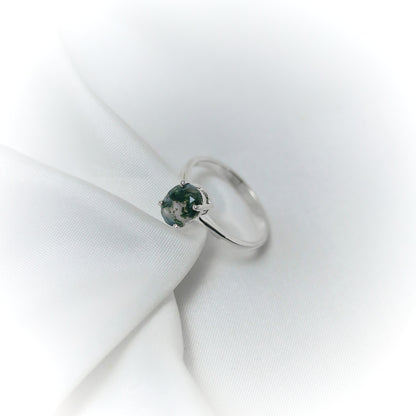 Enchanted Earth – Moss Agate Ring