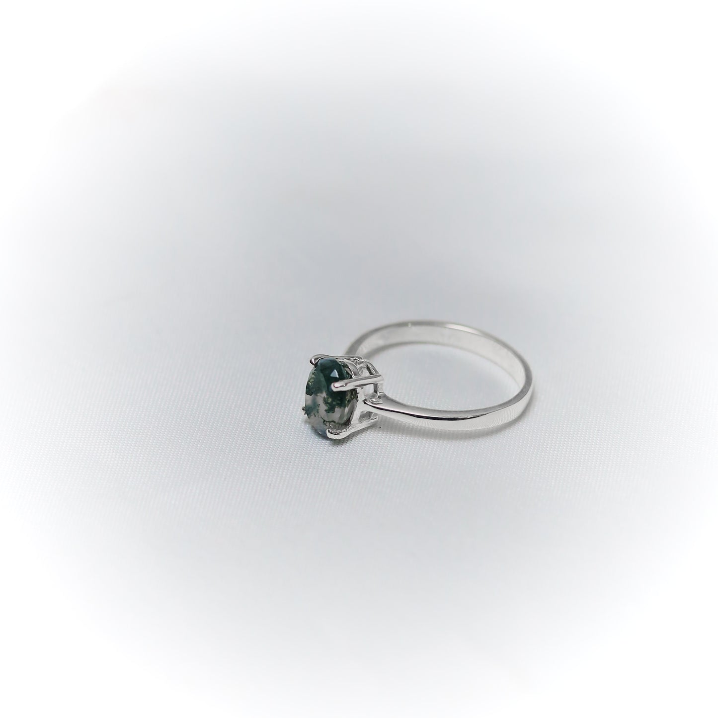 Enchanted Earth – Moss Agate Ring