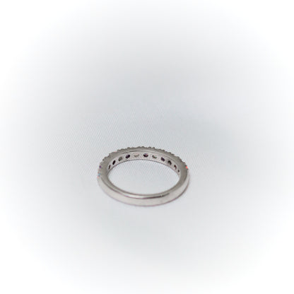 Enchanted Harmony – Amethyst & Opal Eternity Band