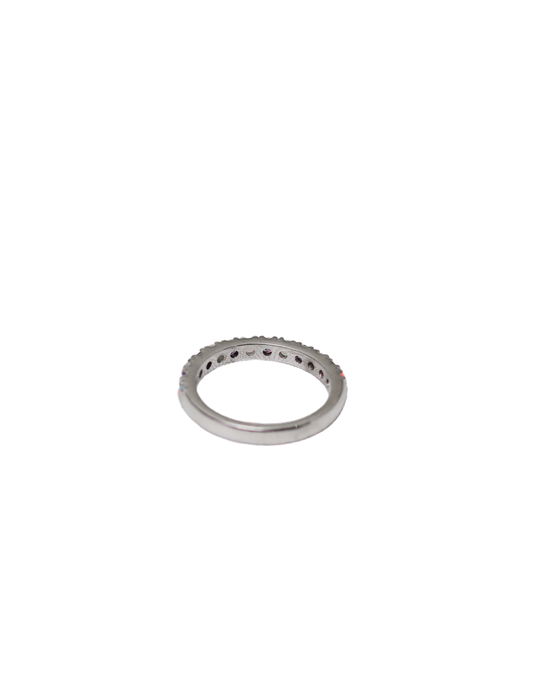 Enchanted Harmony – Amethyst & Opal Eternity Band