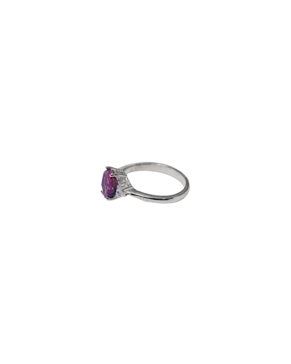 Royal Enigma – Purple Turquoise Halo Ring