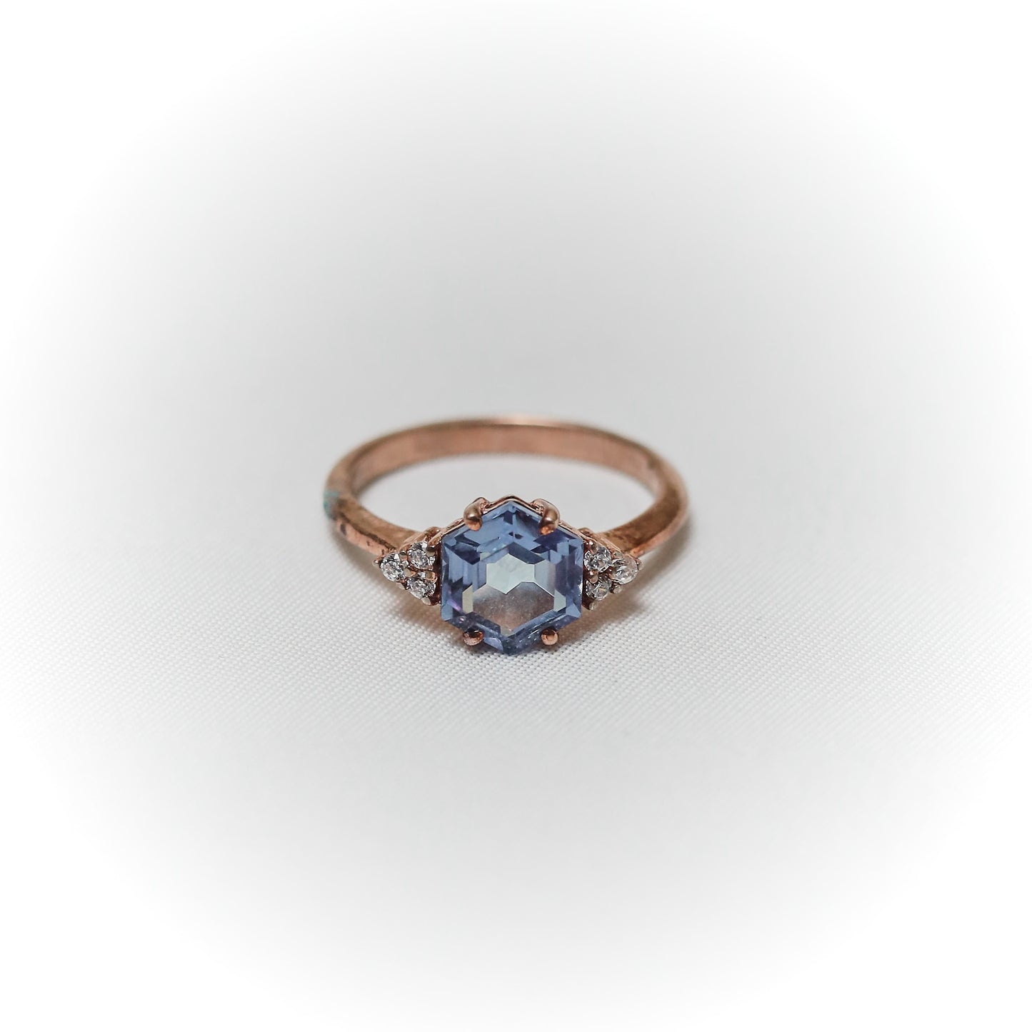 Midnight Elegance – London Blue Topaz Ring