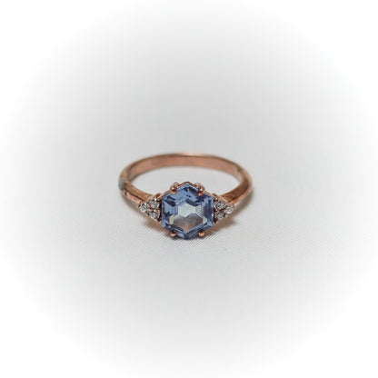 Midnight Elegance – London Blue Topaz Ring