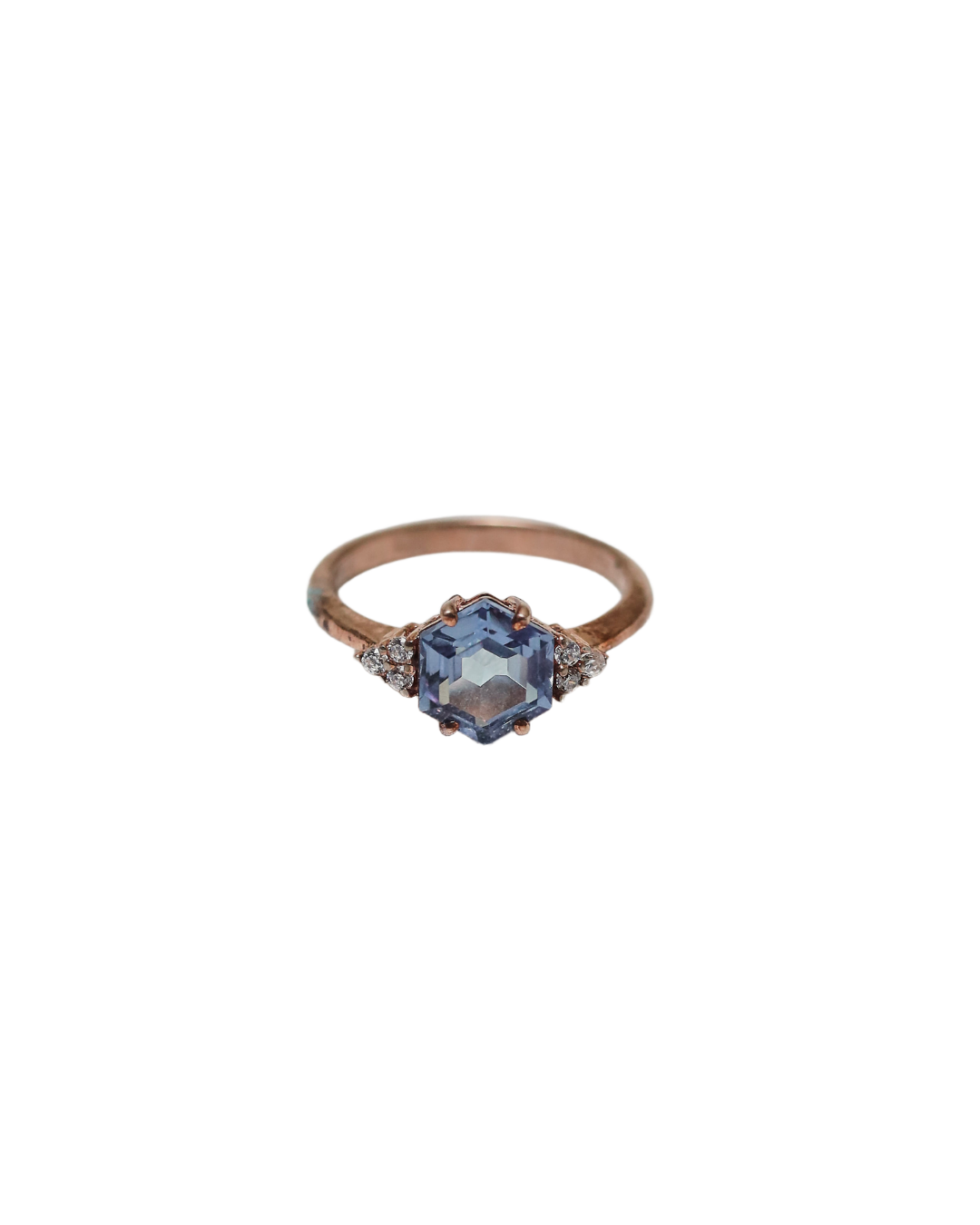 Midnight Elegance – London Blue Topaz Ring