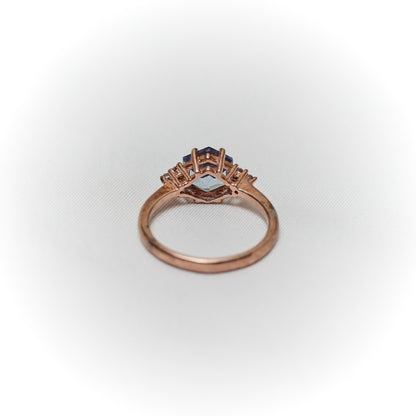 Midnight Elegance – London Blue Topaz Ring