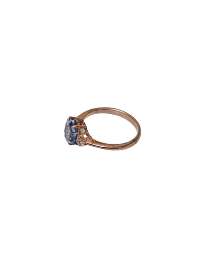 Midnight Elegance – London Blue Topaz Ring