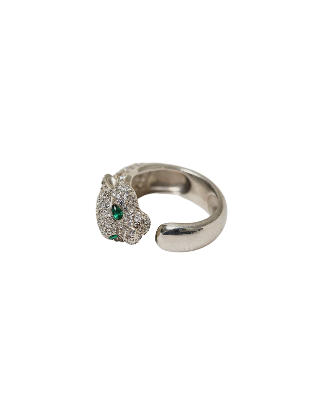 Majestic Panther – Diamond & Emerald Ring