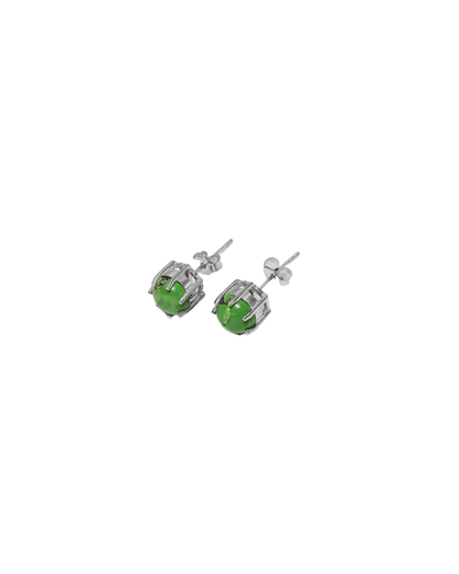 Enlightened Aura - Luxe Lime Gem Studs for the Visionary Soul