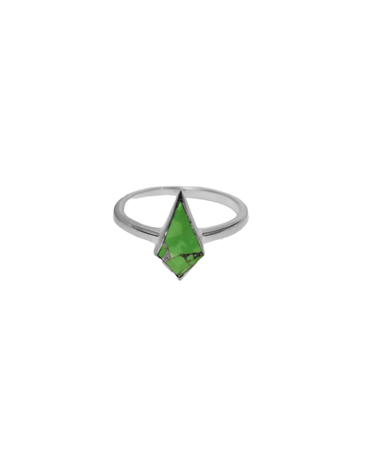 Eco-Warrior’s Emblem – Ethical Green Turquoise Ring