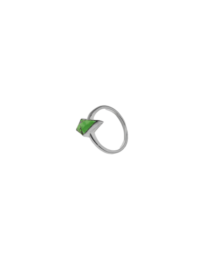 Eco-Warrior’s Emblem – Ethical Green Turquoise Ring