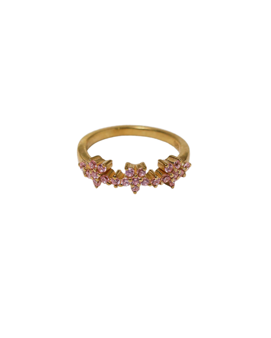 Blossom Uprising – Ethical Pink Sapphire Crown Ring