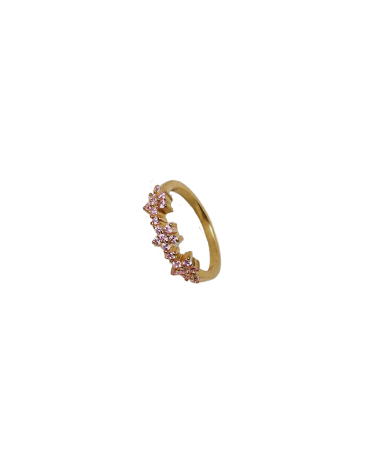 Blossom Uprising – Ethical Pink Sapphire Crown Ring