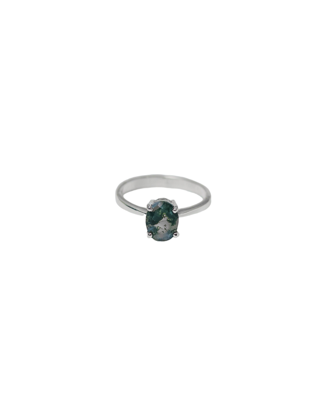 Enchanted Earth – Moss Agate Ring