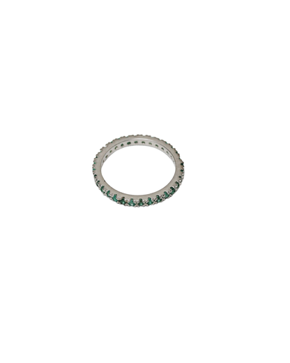 Eternal Verdant – Natural Emerald Eternity Band